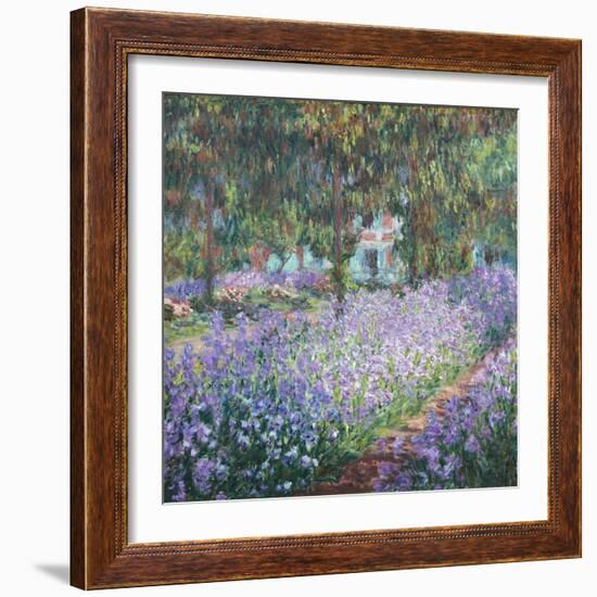 Artist's Garden at Giverny-Claude Monet-Framed Art Print