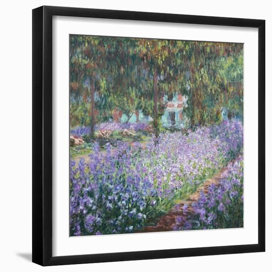 Artist's Garden at Giverny-Claude Monet-Framed Art Print