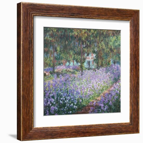 Artist's Garden at Giverny-Claude Monet-Framed Art Print