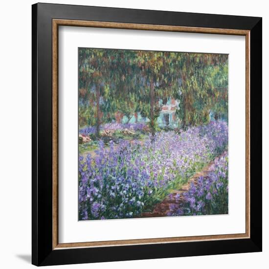 Artist's Garden at Giverny-Claude Monet-Framed Art Print