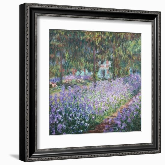 Artist's Garden at Giverny-Claude Monet-Framed Art Print