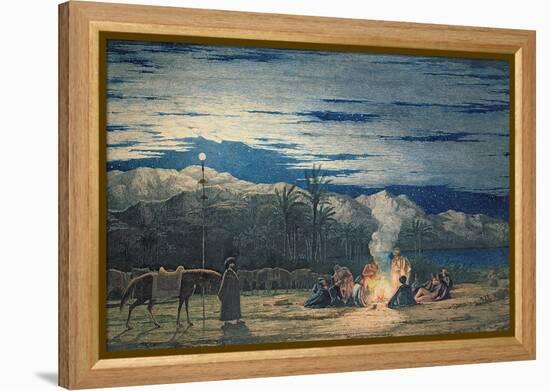 Artist's Halt in the Desert by Moonlight, C.1845-Richard Dadd-Framed Premier Image Canvas