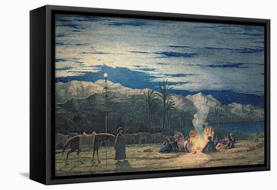 Artist's Halt in the Desert by Moonlight, C.1845-Richard Dadd-Framed Premier Image Canvas