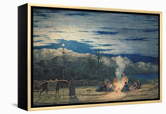 Artist's Halt in the Desert by Moonlight, C.1845-Richard Dadd-Framed Premier Image Canvas