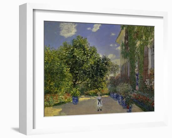 Artist's House at Argenteuil, 1873-Claude Monet-Framed Art Print