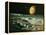 Artist's Impression of Jupiter Over Europa-Ludek Pesek-Framed Premier Image Canvas