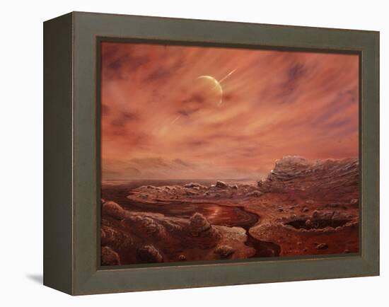 Artist's Impression of Surface of Titan-Chris Butler-Framed Premier Image Canvas