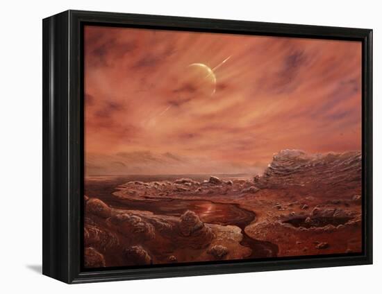 Artist's Impression of Surface of Titan-Chris Butler-Framed Premier Image Canvas