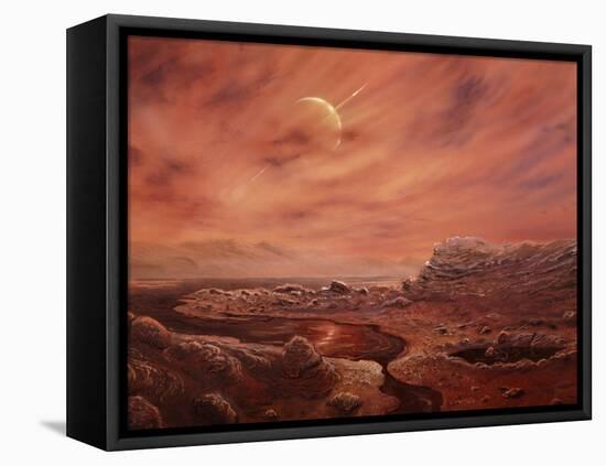 Artist's Impression of Surface of Titan-Chris Butler-Framed Premier Image Canvas