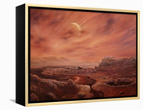 Artist's Impression of Surface of Titan-Chris Butler-Framed Premier Image Canvas