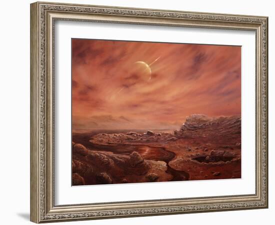 Artist's Impression of Surface of Titan-Chris Butler-Framed Photographic Print