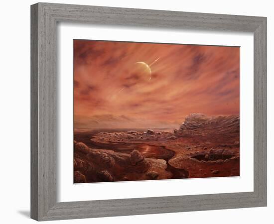 Artist's Impression of Surface of Titan-Chris Butler-Framed Photographic Print