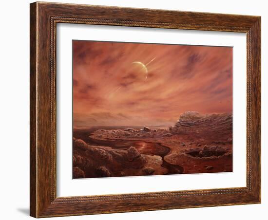 Artist's Impression of Surface of Titan-Chris Butler-Framed Photographic Print