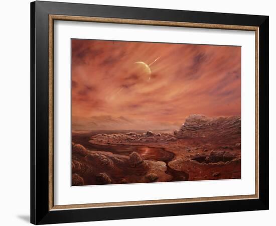 Artist's Impression of Surface of Titan-Chris Butler-Framed Photographic Print