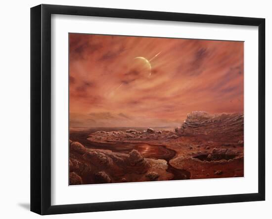 Artist's Impression of Surface of Titan-Chris Butler-Framed Photographic Print