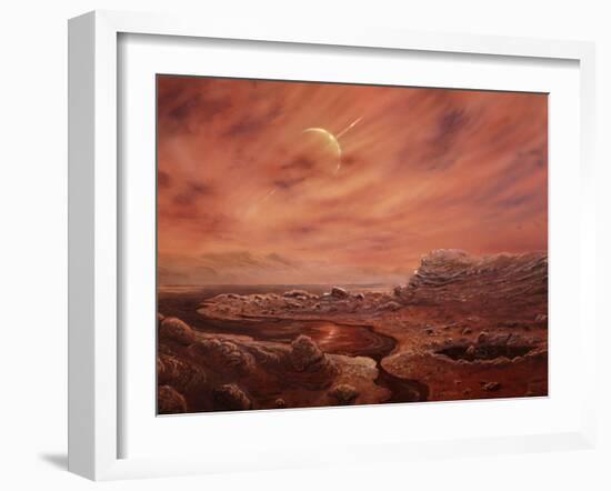 Artist's Impression of Surface of Titan-Chris Butler-Framed Photographic Print