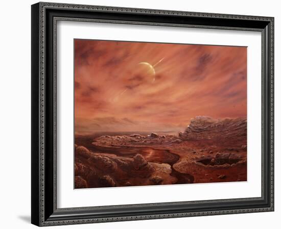 Artist's Impression of Surface of Titan-Chris Butler-Framed Photographic Print