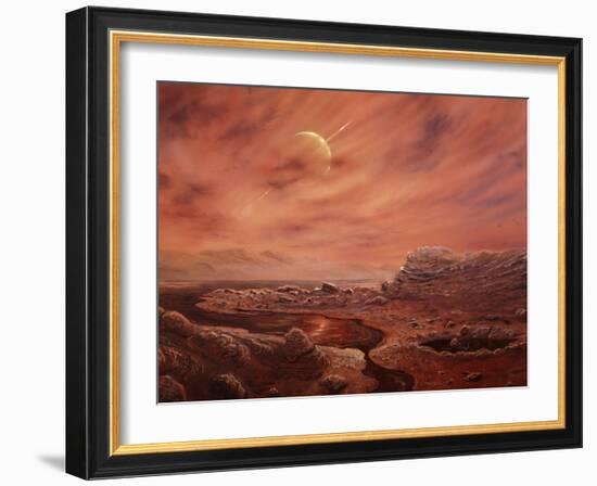 Artist's Impression of Surface of Titan-Chris Butler-Framed Photographic Print