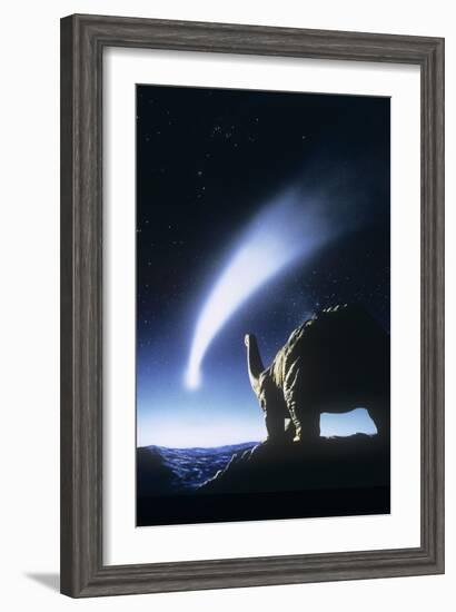 Artist's Impression of the Death of the Dinosaurs-Julian Baum-Framed Photographic Print