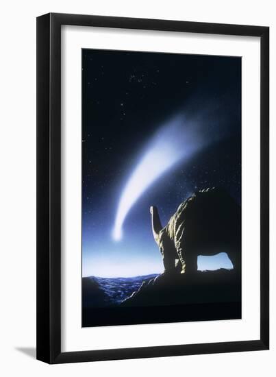 Artist's Impression of the Death of the Dinosaurs-Julian Baum-Framed Photographic Print