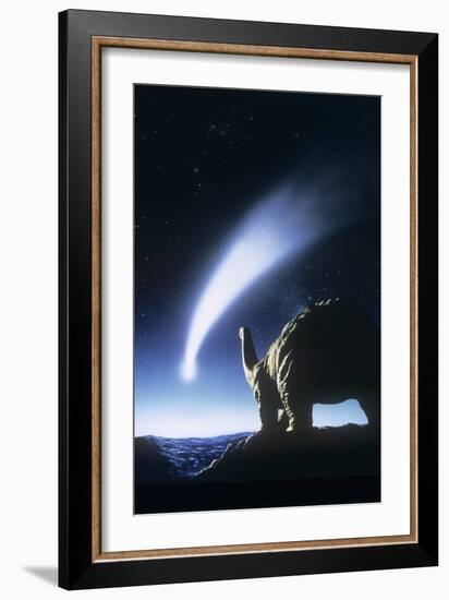 Artist's Impression of the Death of the Dinosaurs-Julian Baum-Framed Photographic Print