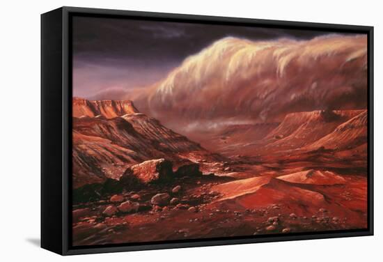 Artist's Impression of the Martian Surface-Ludek Pesek-Framed Premier Image Canvas