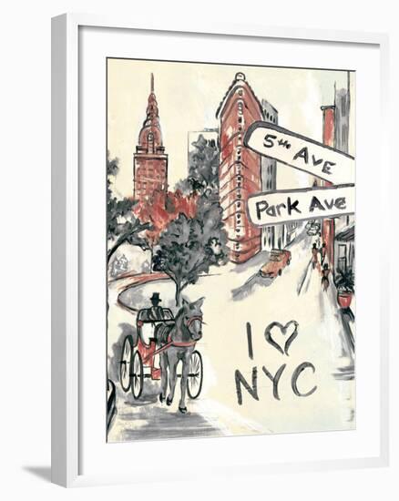 Artist's New York-Edith Lentz-Framed Premium Giclee Print