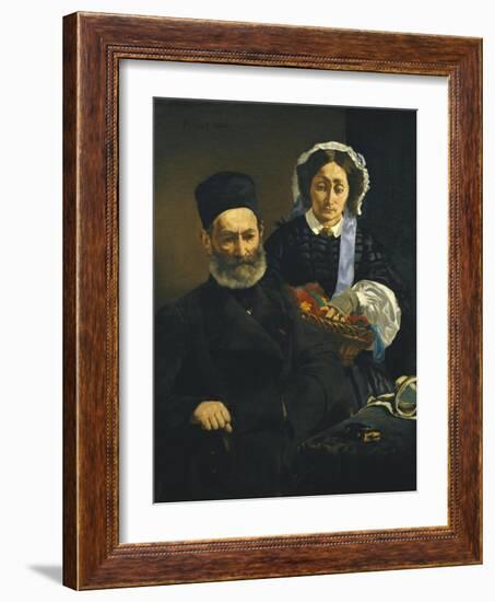 Artist's Parents-Edouard Manet-Framed Art Print