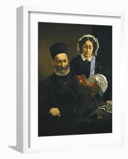 Artist's Parents-Edouard Manet-Framed Art Print