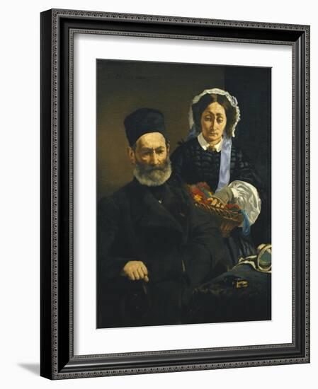 Artist's Parents-Edouard Manet-Framed Art Print