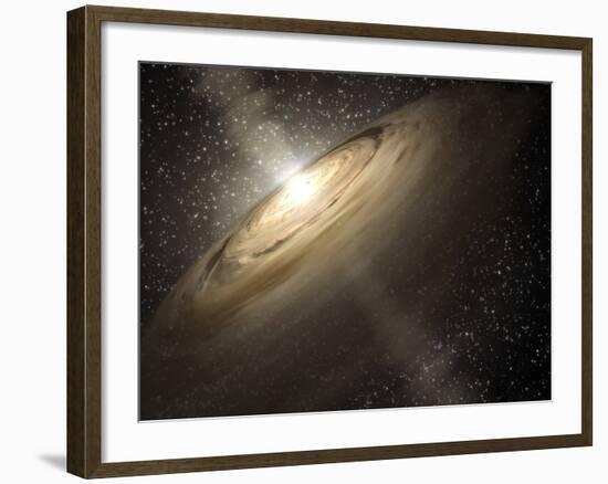 Artist's rendering of a solar system-null-Framed Photographic Print