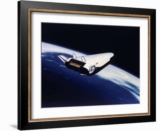 Artist's Rendering of the X-33 Reusable Launch Vehicle-null-Framed Art Print