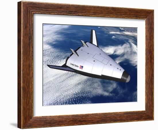 Artist's Rendering of the X-33 Reusable Launch Vehicle-null-Framed Art Print