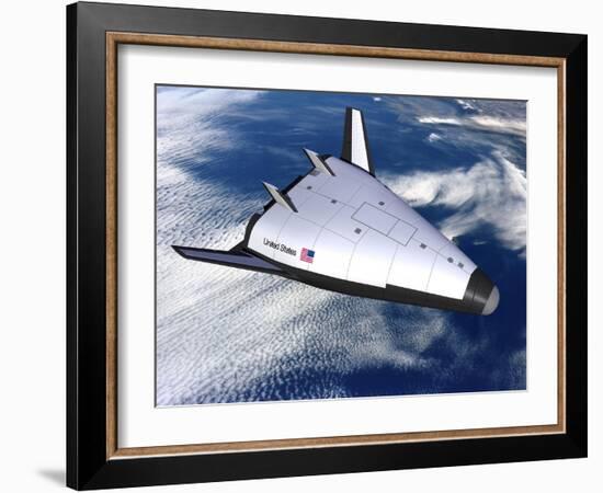 Artist's Rendering of the X-33 Reusable Launch Vehicle-null-Framed Art Print