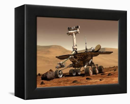 Artist's Rendition of Mars Rover-Stocktrek Images-Framed Premier Image Canvas