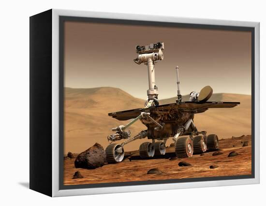 Artist's Rendition of Mars Rover-Stocktrek Images-Framed Premier Image Canvas