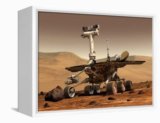 Artist's Rendition of Mars Rover-Stocktrek Images-Framed Premier Image Canvas