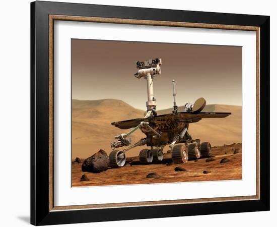 Artist's Rendition of Mars Rover-Stocktrek Images-Framed Photographic Print