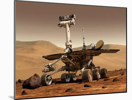 Artist's Rendition of Mars Rover-Stocktrek Images-Mounted Photographic Print