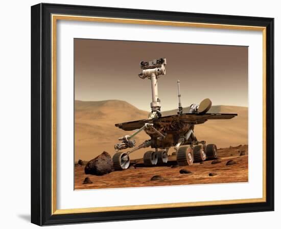 Artist's Rendition of Mars Rover-Stocktrek Images-Framed Photographic Print