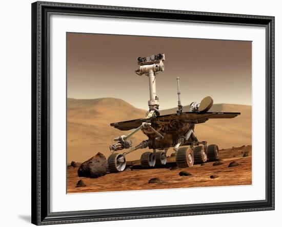 Artist's Rendition of Mars Rover-Stocktrek Images-Framed Photographic Print