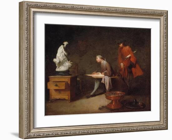 Artist's Studio-Jean-Baptiste Simeon Chardin-Framed Giclee Print