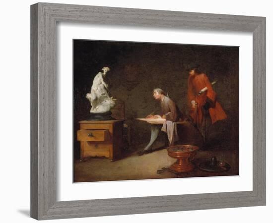 Artist's Studio-Jean-Baptiste Simeon Chardin-Framed Giclee Print