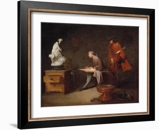 Artist's Studio-Jean-Baptiste Simeon Chardin-Framed Giclee Print