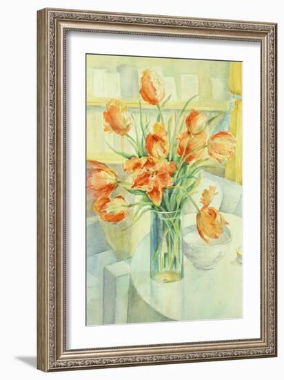 Artist's Tulips in the Drawing Room-Karen Armitage-Framed Giclee Print