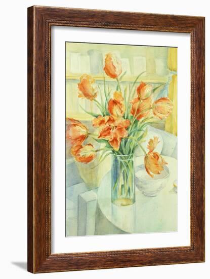 Artist's Tulips in the Drawing Room-Karen Armitage-Framed Giclee Print