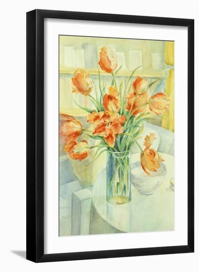 Artist's Tulips in the Drawing Room-Karen Armitage-Framed Giclee Print