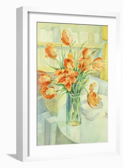Artist's Tulips in the Drawing Room-Karen Armitage-Framed Giclee Print
