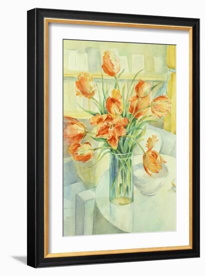 Artist's Tulips in the Drawing Room-Karen Armitage-Framed Giclee Print