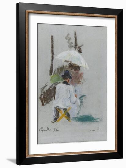 Artiste à son chevalet-Armand Guillaumin-Framed Giclee Print
